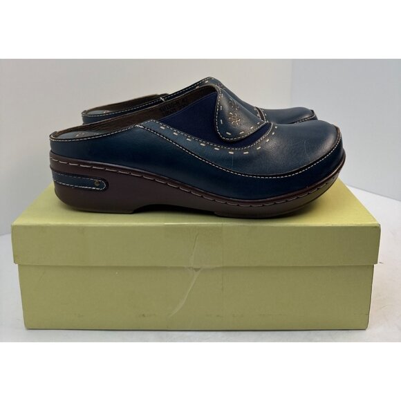 L'Artiste by Spring Step Women's Chino Clog Navy Size 42 - Picture 11 of 11